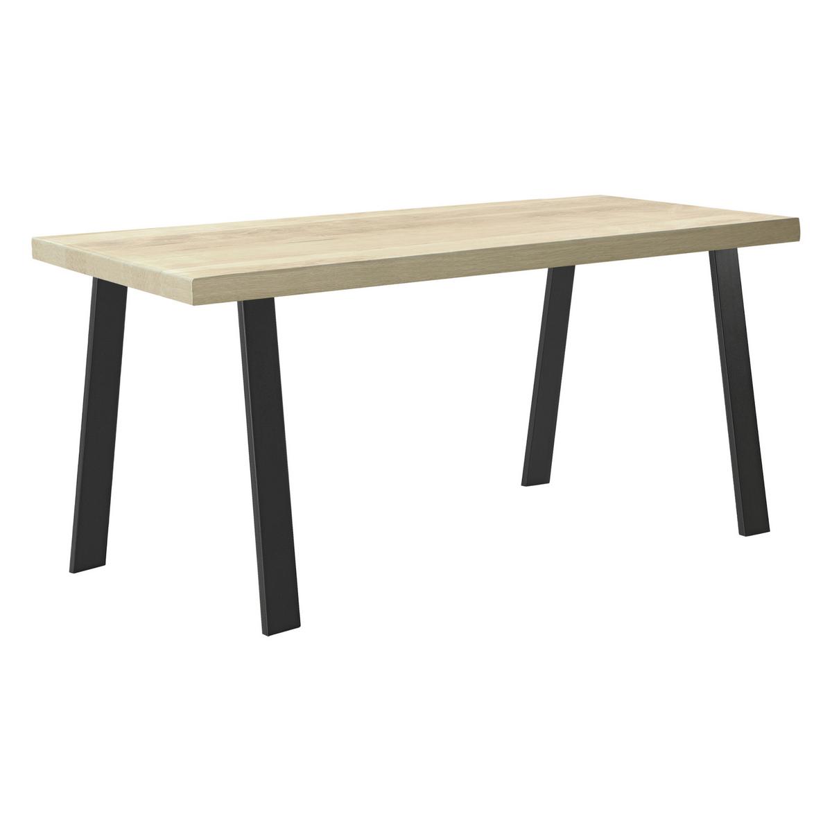 TISCHGESTELL-SET 2 TLG. Kraftisried - Schwarz, Metall (70/72/6cm) - [en.casa]