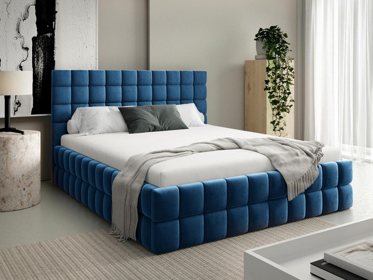 POLSTERBETT Ardea - Blau, Holz/Textil (160/200cm) - MIRJAN24