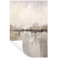 WANDTATTOO Moderne Kunst - Abstrakt - Beige Wandbild 40x60 cm - Beige, Kunststoff (40/60/0.1cm) - MuchoWow