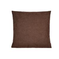 KISSENHÜLLE FarbTon Chenille-Haptik kaffe-braun 50/50 cm - Braun, Textil (50/50cm) - beties Heimtextil