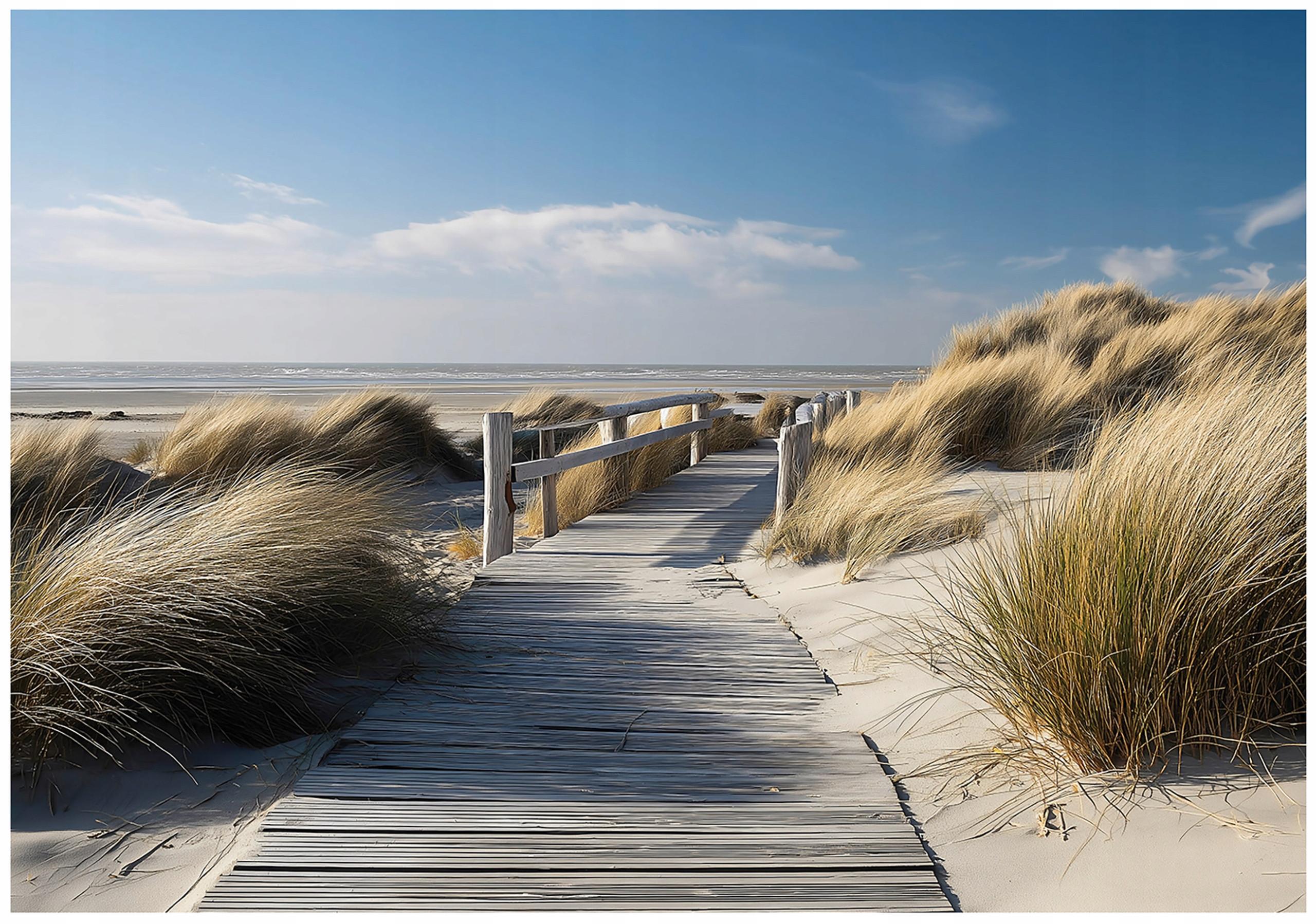 FOTOTAPETE Strand Meer Beige 200x140 cm - Multicolor, Papier (200/140cm) - Wallarena