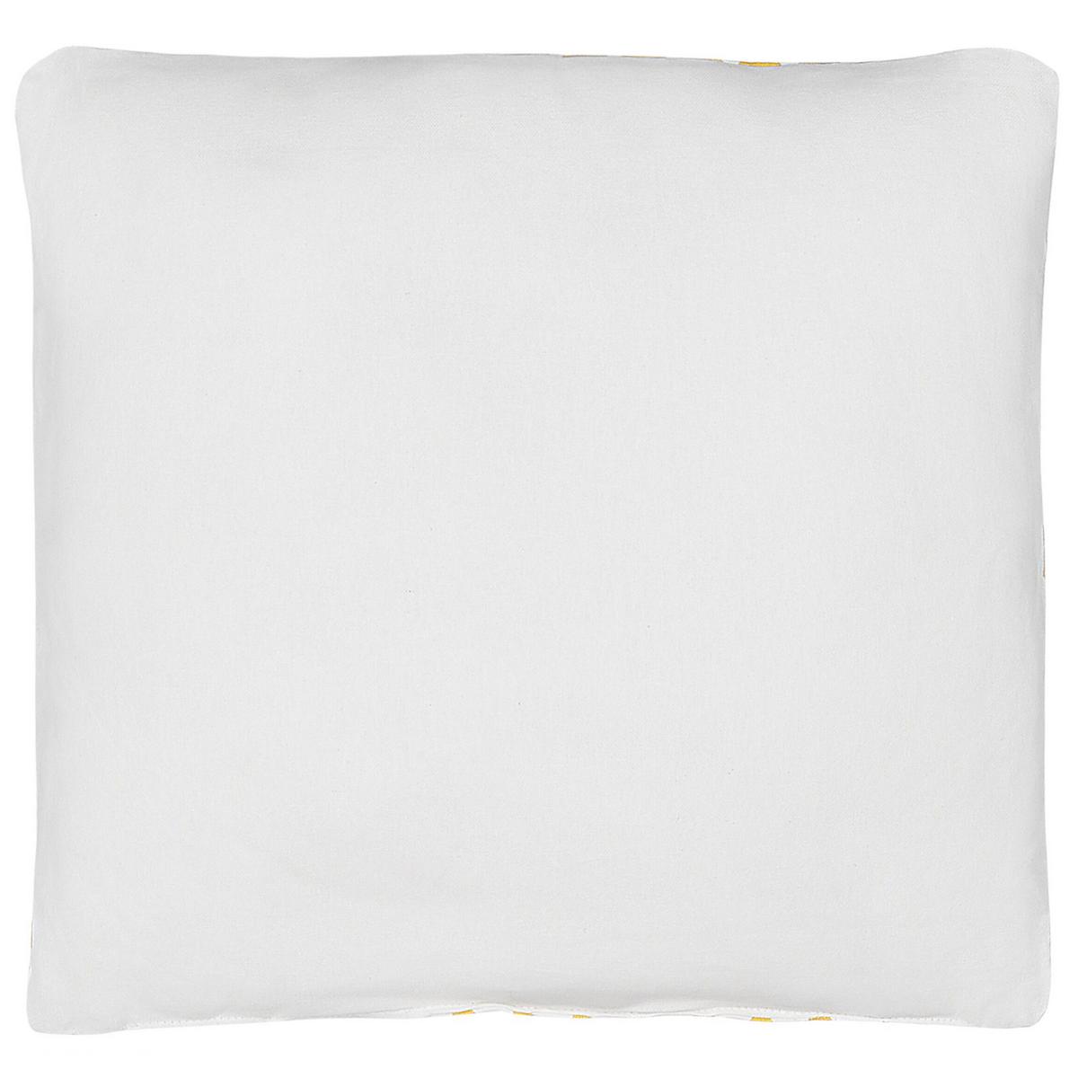 DEKOKISSEN Gelb 40/40 cm Radzkot - Gelb, Naturmaterialien/Textil (40/40cm) - Beliani