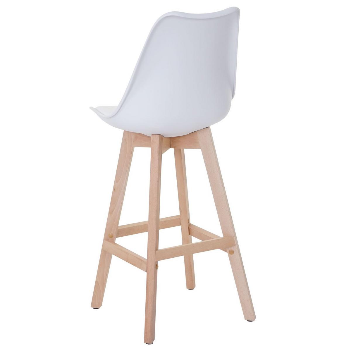 BARHOCKER Weiß 2er-Set - Weiß, Textil (46/110/54cm) - MCW