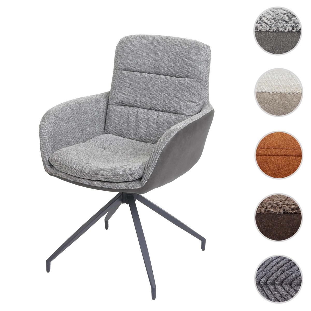 ESSZIMMERSTUHL Grau, Grau - Grau, Textil (60/89/54cm) - MCW