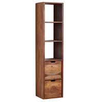 WANDREGAL Massivholz Modern Stil 35x150x30 cm mit Schubladen - Braun, Holz (35/150/30cm) - KADIMA DESIGN