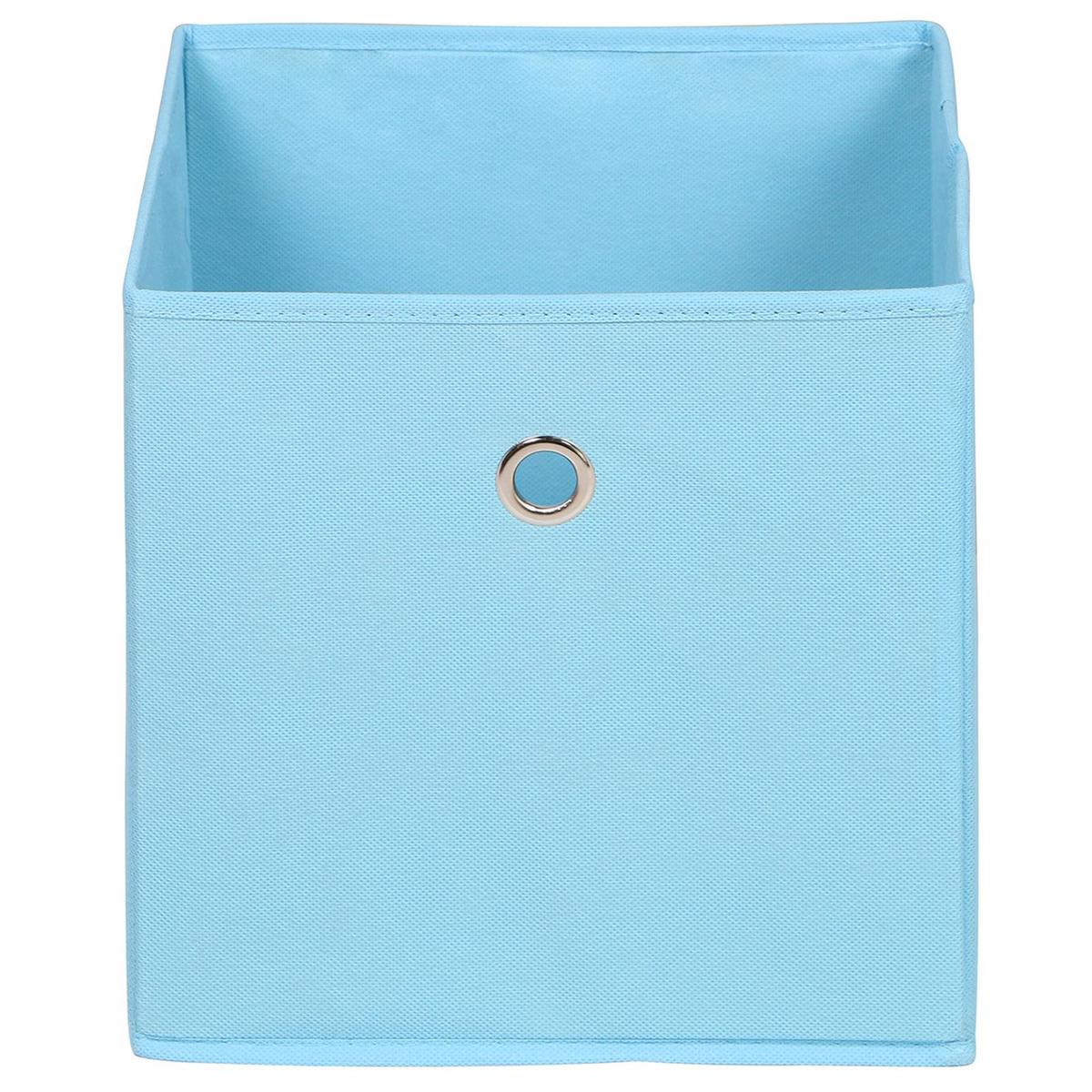 FALTBOX ELA 2er-Set hellblau - Hellblau, Textil (27/27/27cm) - IDIMEX