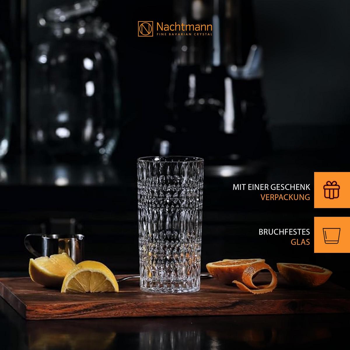 LATTE MACCHIATO GLÄSER Ethno Barista transparent 434 ml 2er Set - Transparent, Glas (0.434L) - Nachtmann