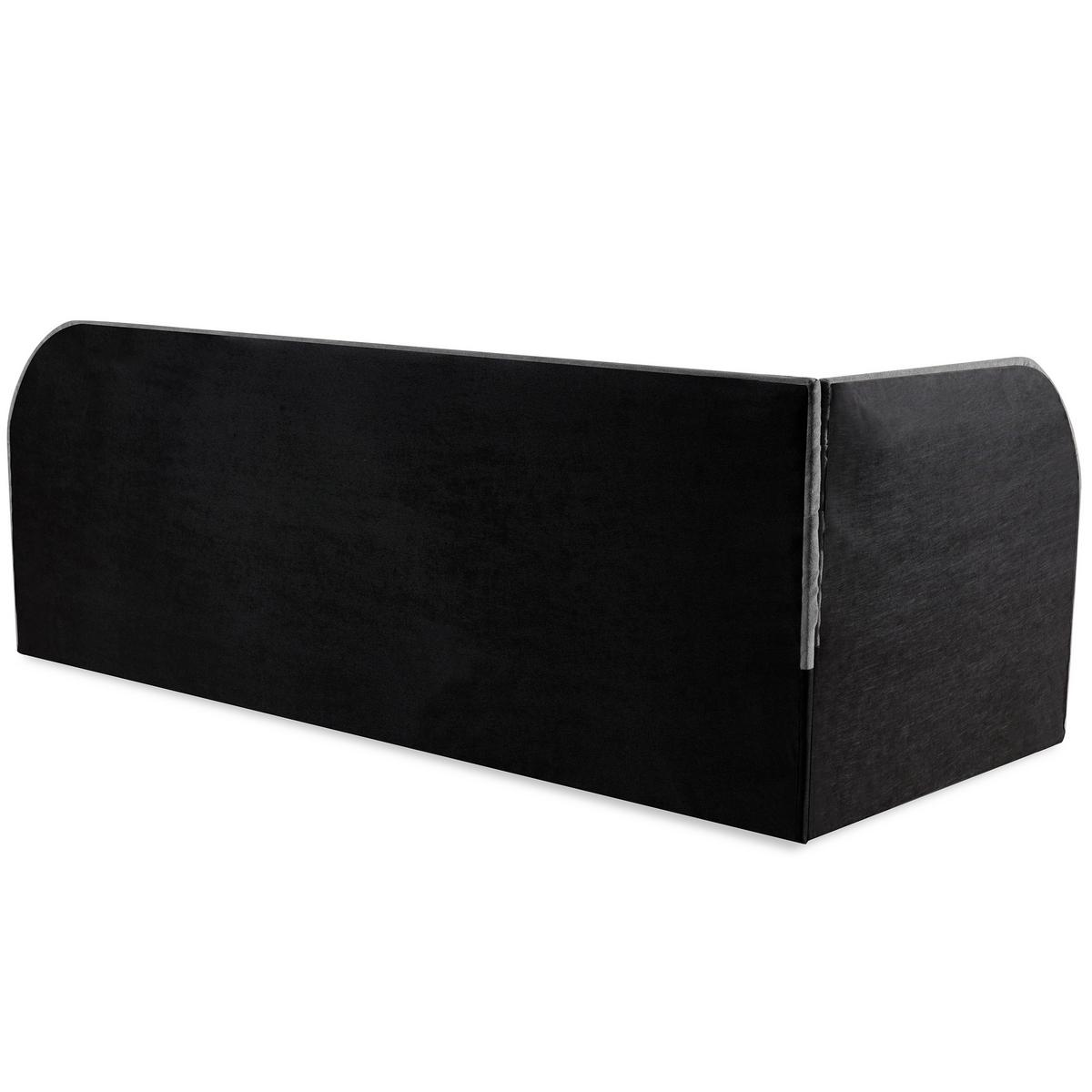 POLSTERBETT Cobi, Eckbett 80x200 cm mit Bettkasten, Hellgrau, Links - Hellgrau, Textil (80/200cm) - Beautysofa