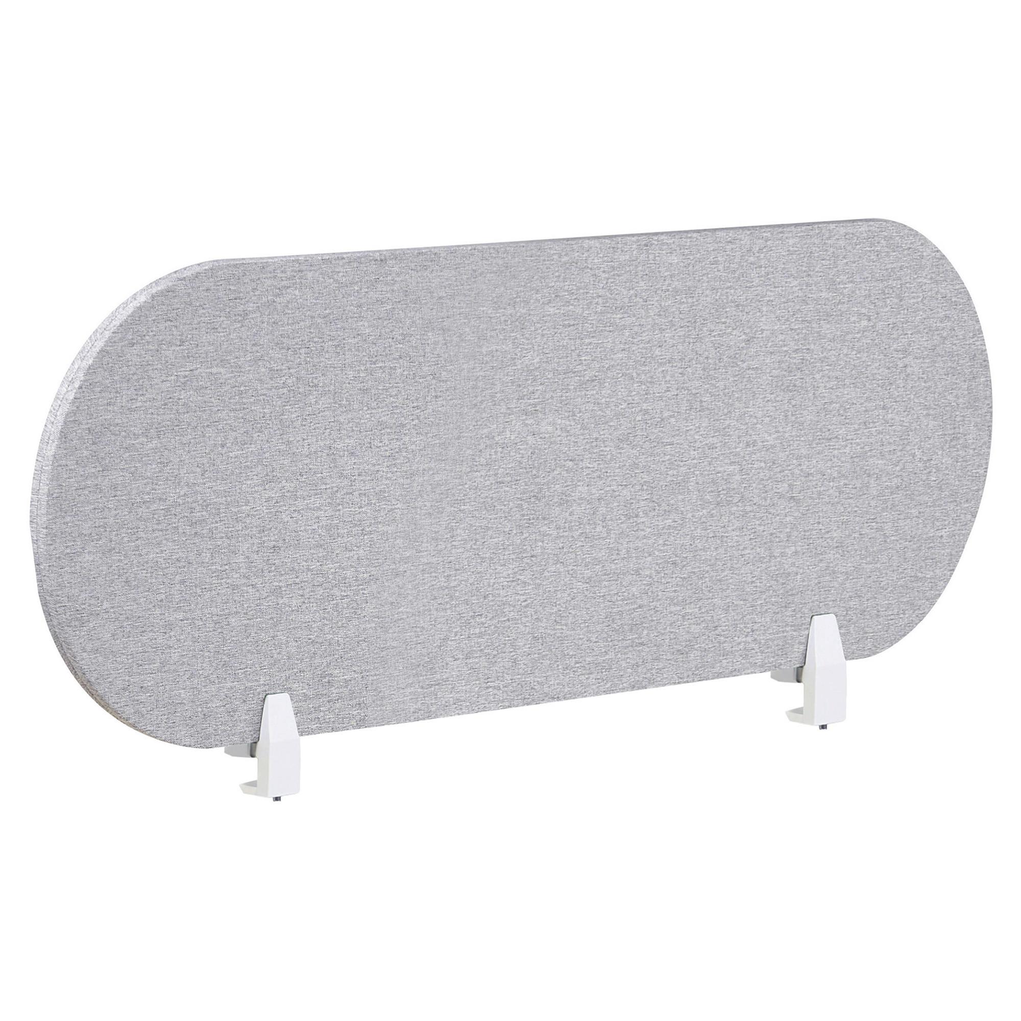 SCHREIBTISCHTRENNWAND Hellgrau 120x2x40 Sparky - Hellgrau, Kunststoff (120/40/2cm) - Beliani