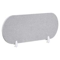 SCHREIBTISCHTRENNWAND Hellgrau 120x2x40 Sparky - Hellgrau, Kunststoff (120/40/2cm) - Beliani