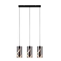 LED PENDELLEUCHTE Beatrice 48/12/150 cm - Schwarz, Glas (48/12/150cm) - ZMH