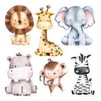WANDAUFKLEBER 130x214cm - Wildtiersafari - Multicolor, Kunststoff (130/214/0.1cm) - Wallfluent