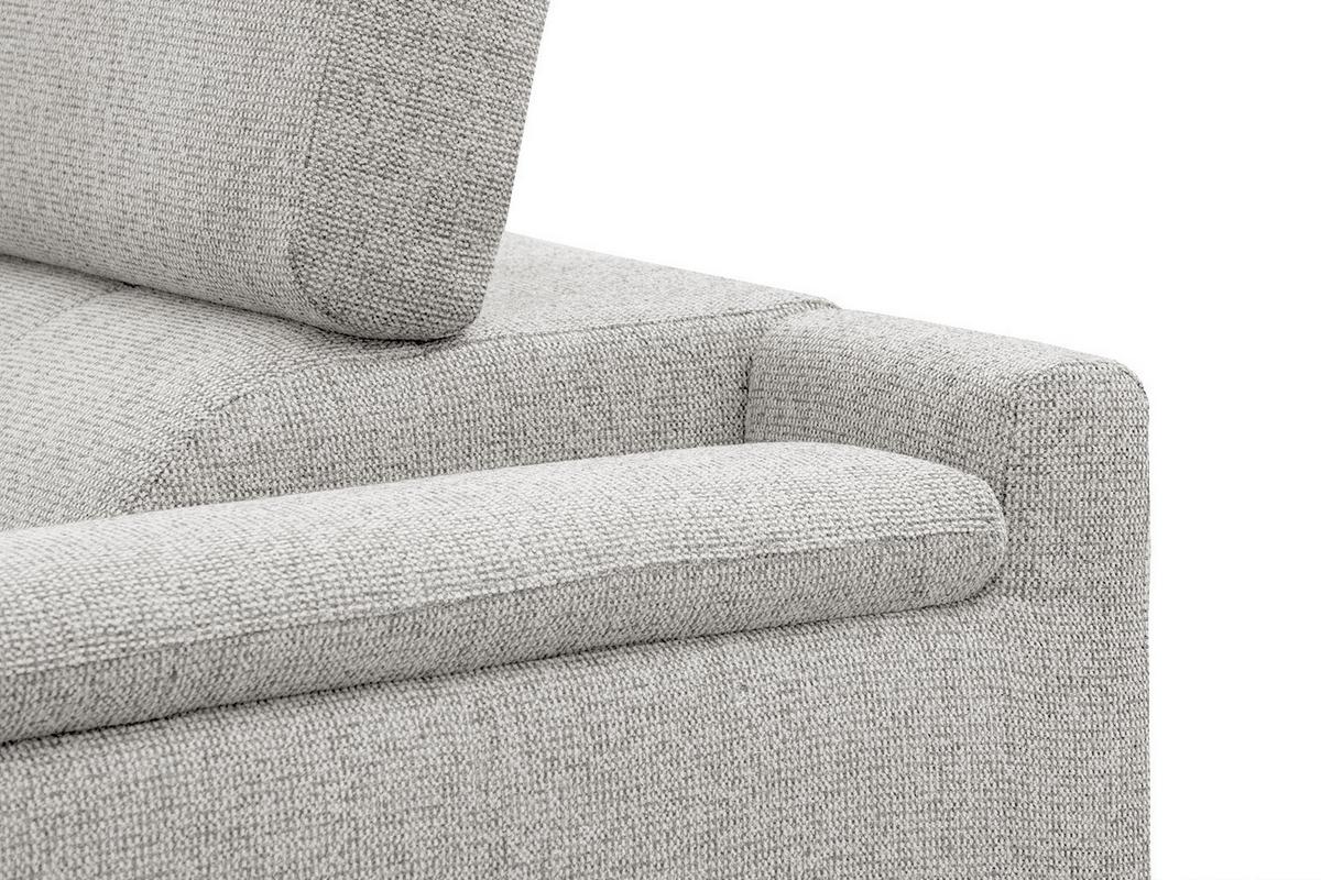 ECKSOFA FIERO 5-Sitzer, creme - Creme/Schwarz, Holzwerkstoff/Textil (158/269cm) - Wozimo
