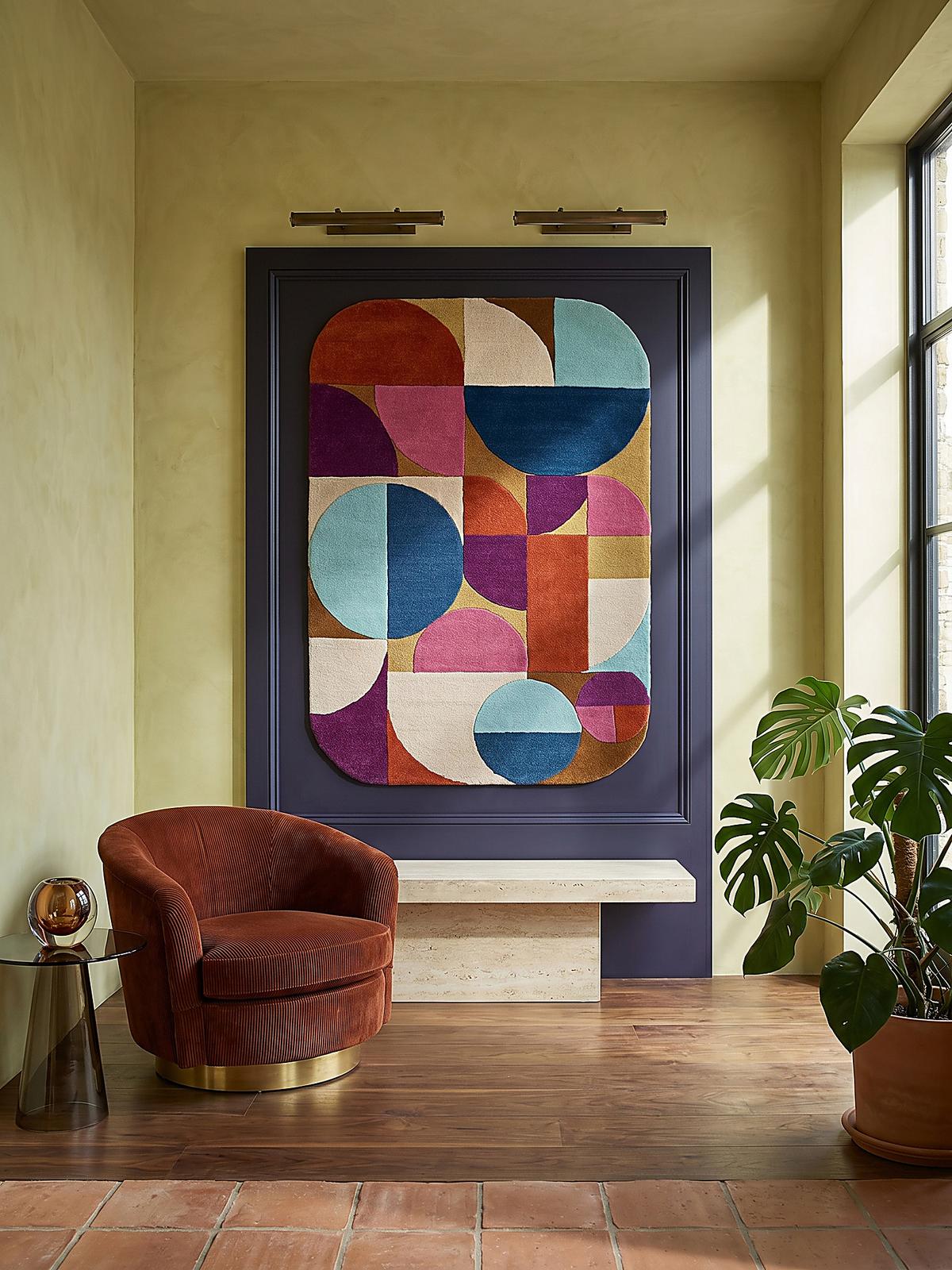 WOLLTEPPICH HALLEIN, geometrisch, Rosa-Bunt, 200 x 290 cm - Multicolor, Textil (290/200cm) - KADIMA DESIGN