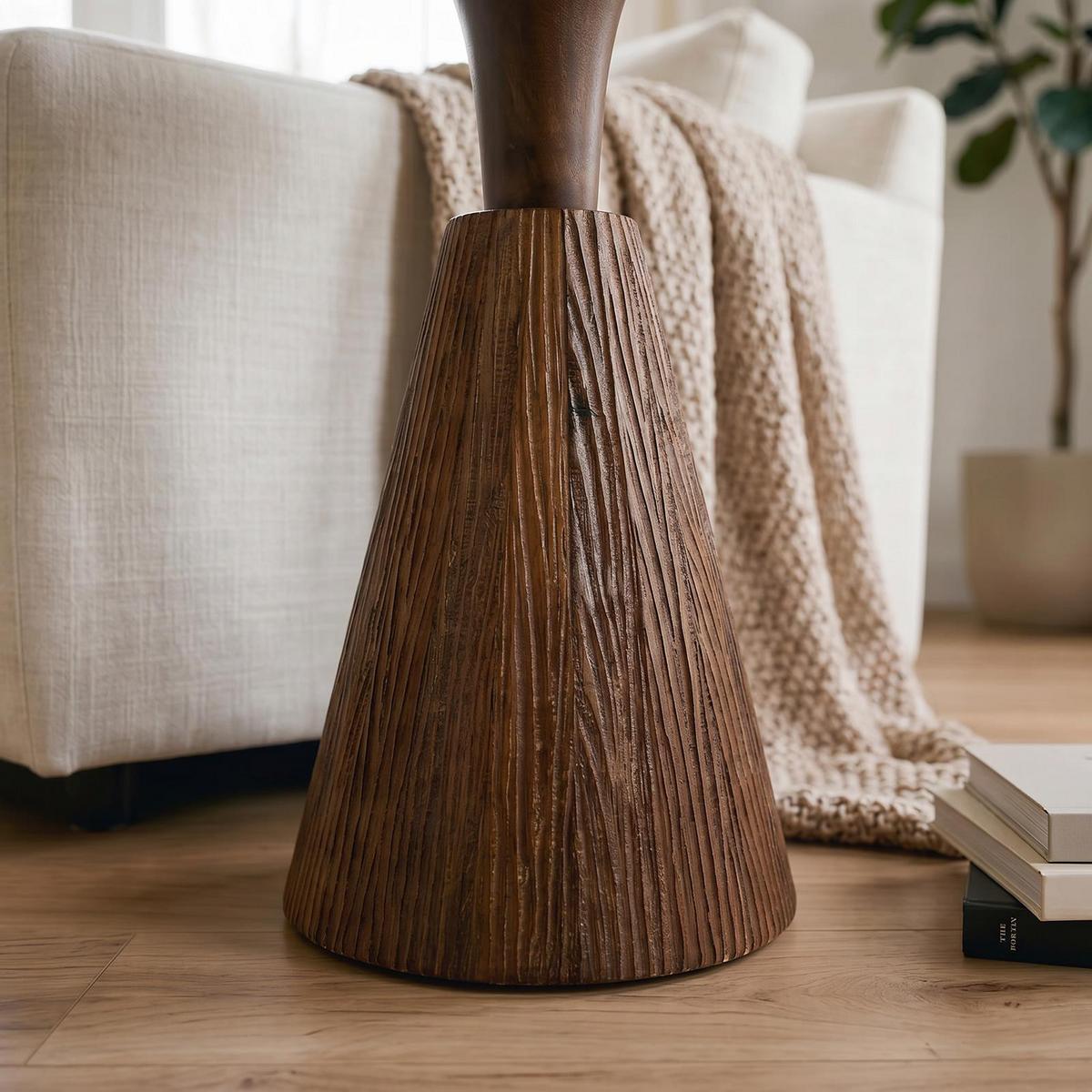 BEISTELLTISCH BHIMA braun - Braun, Holz (40/40/56cm) - IDIMEX