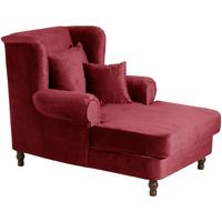 SESSEL XXL inkl. Kissen Karley Samtvelours rot - Rot, Kunststoff (103/103/149cm) - 58aufmkessel