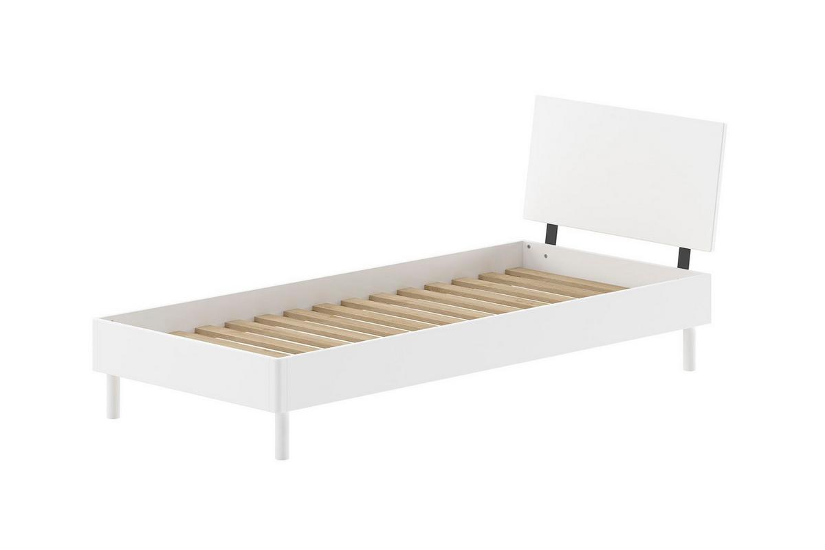 JUGENDZIMMER SET 90x200 Keeley Buche Weiß Holz Schrank Komfort Stabil - Weiß, Holz (55/190/146cm) - 58aufmkessel