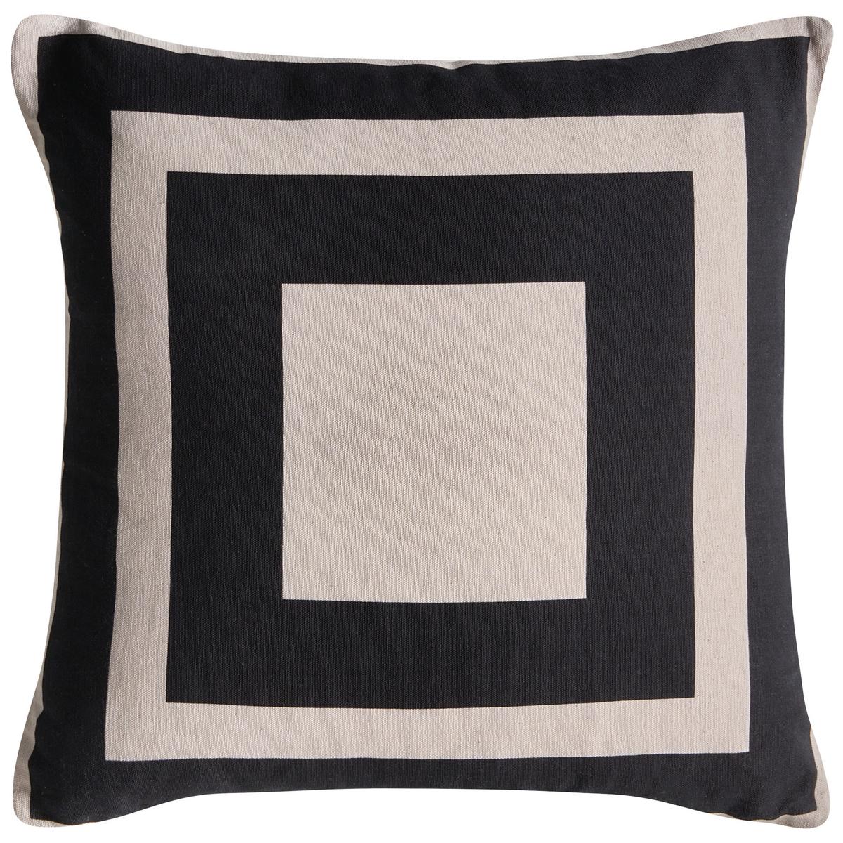 DEKOKISSEN 3er-Set Beige 45/45 cm Merbau - Beige, Textil (45/45cm) - Beliani