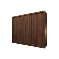 SCHWEBETÜRENSCHRANK SOFIA 240/216/61 cm Modern Kleiderschrank 3-türig Nussbaumfarben - Nussbaumfarben, Holzwerkstoff (240/216/61cm) - MASSENO