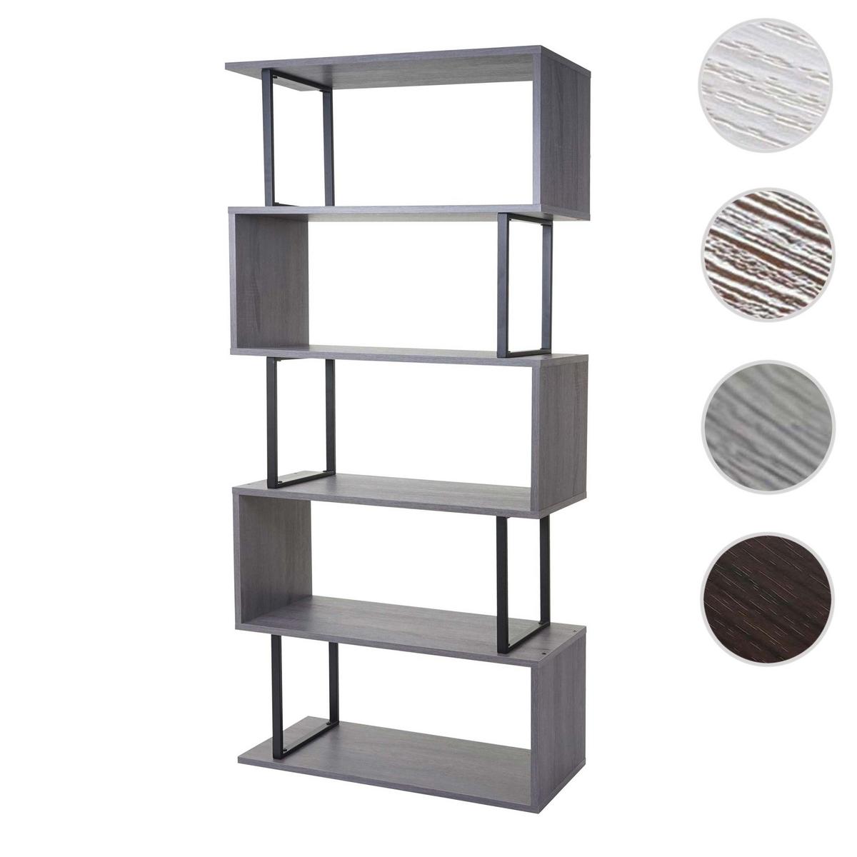 BÜCHERREGAL Grau - Grau, Holzwerkstoff (80/183/30cm) - MCW