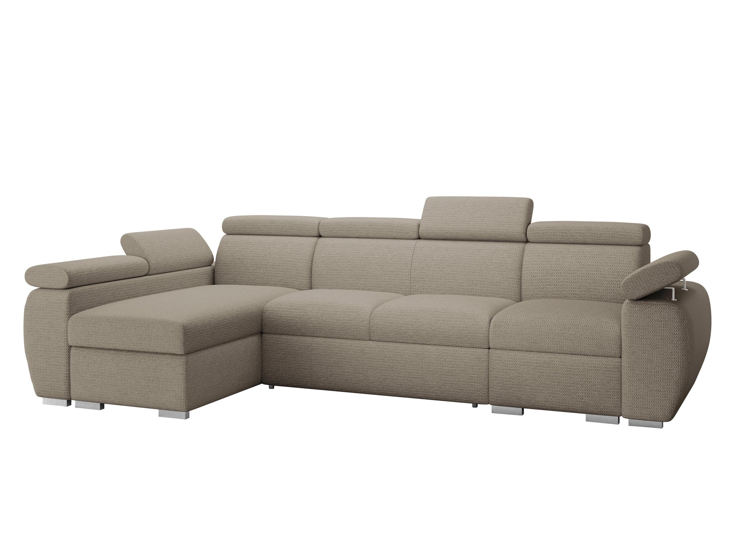 ECKSOFA Boston LCP, Seite: Links LCP+2R+1P(65) - Kaschmir/Silberfarben, Holz/Textil (320/170cm) - MIRJAN24