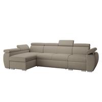 ECKSOFA Boston LCP, Seite: Links LCP+2R+1P(65) - Kaschmir/Silberfarben, Holz/Textil (320/170cm) - MIRJAN24