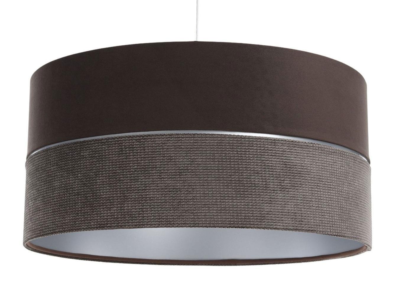 HÄNGELEUCHTE Silber 50/25 cm - Silberfarben/Braun, Kunststoff (50/0.8/25cm) - ONZENO