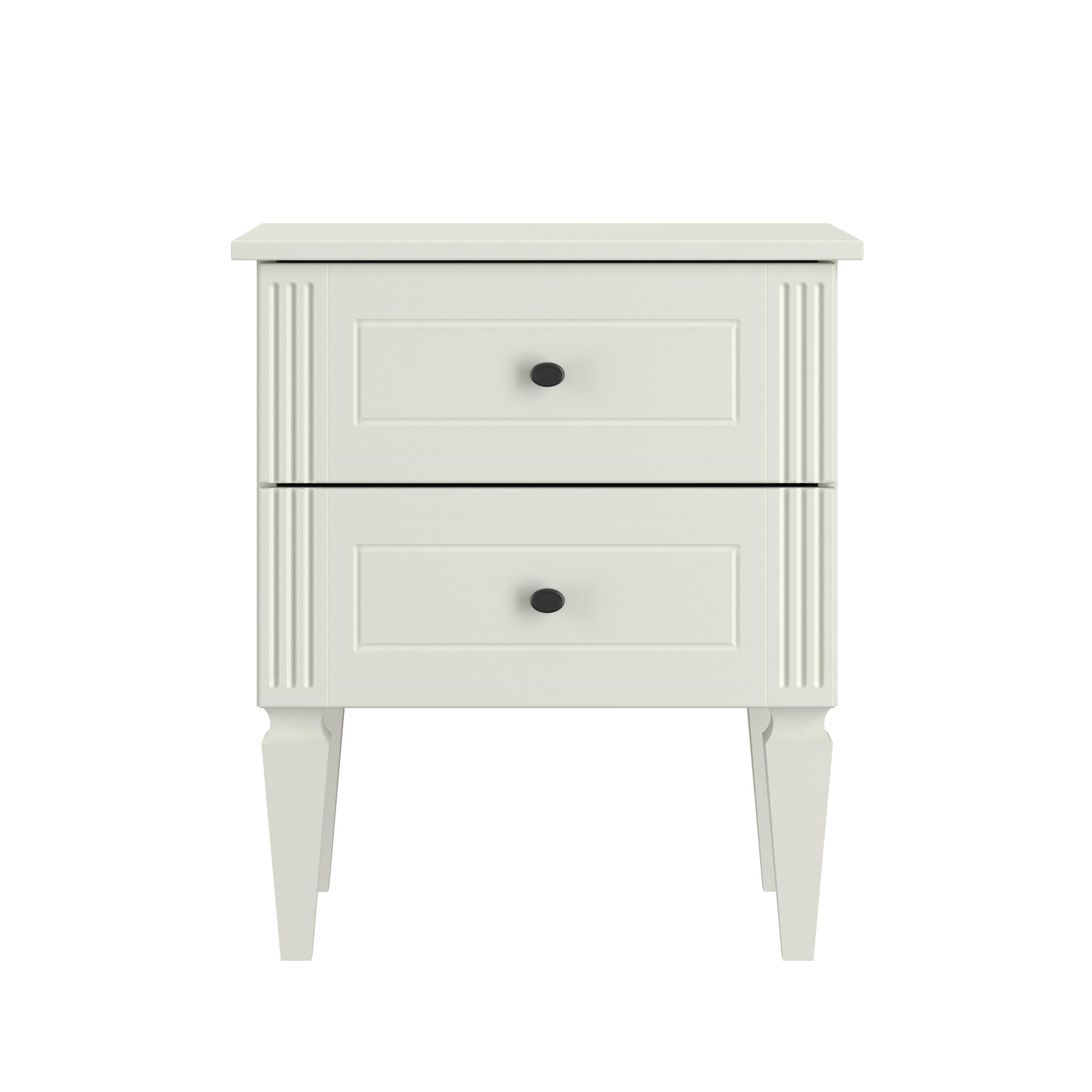 NACHTTISCH Ines - Weiß, Holzwerkstoff (51/59/40cm) - RAUMHIRSCH FURNITURE