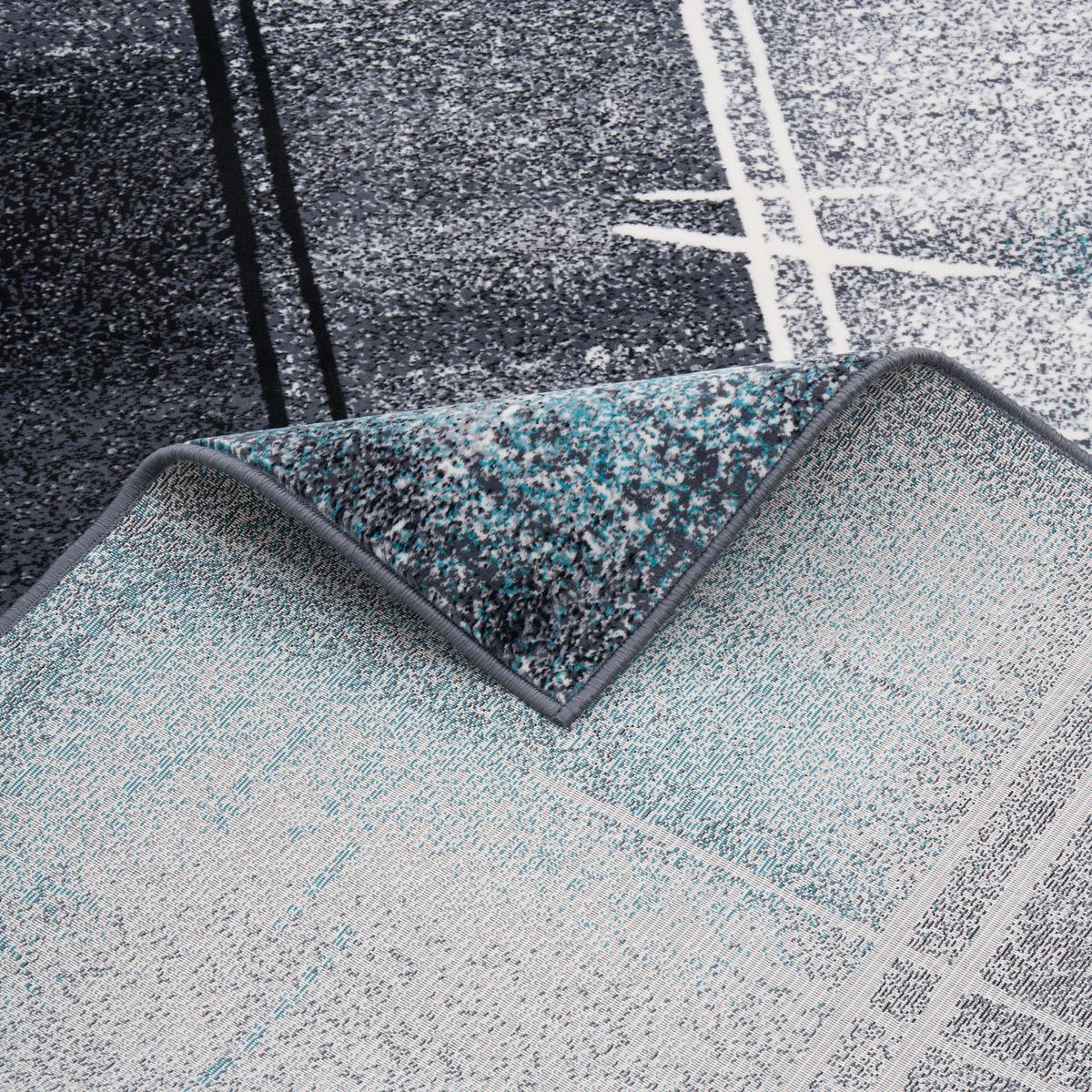 DESIGNER TEPPICH BRILLIANT VERLAUF - Blau, Textil (80/150cm) - Pergamon