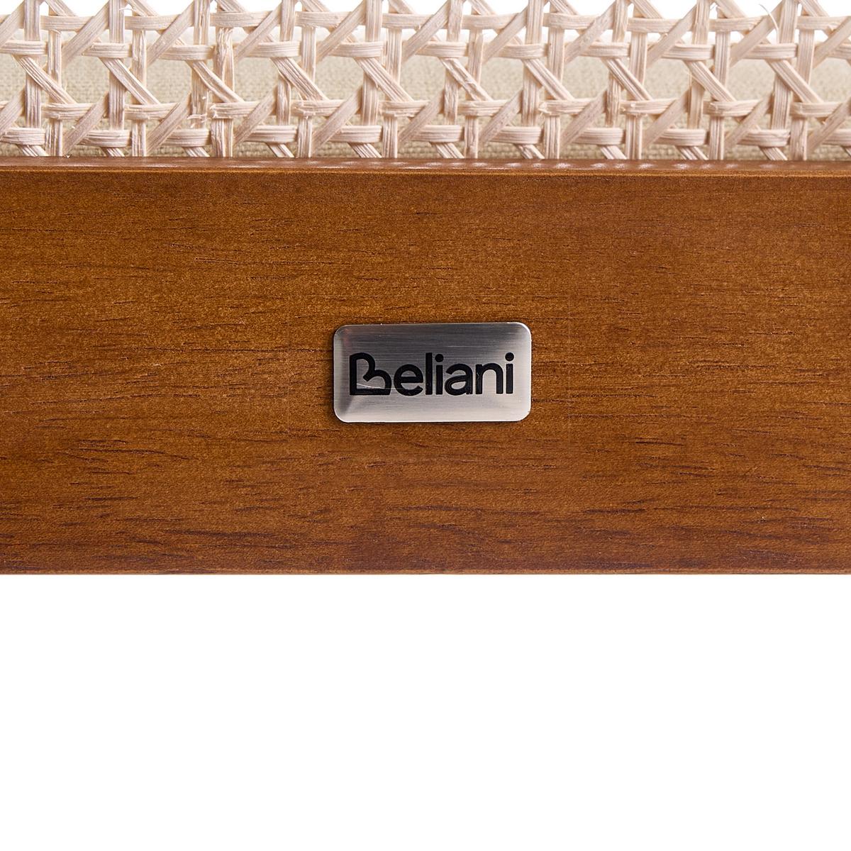 ESSZIMMERSTUHL 2er-Set Stoff Braun/Beige Edina - Beige, Textil (50/80/54cm) - Beliani