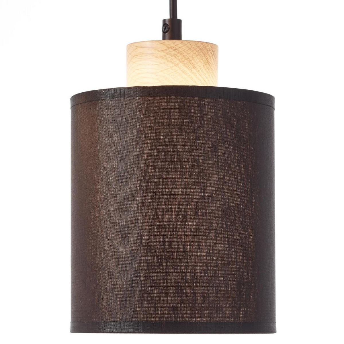 PENDELLEUCHTE Vonnie 99413/76 - Schwarz, Holz (13/80/111cm) - Brilliant