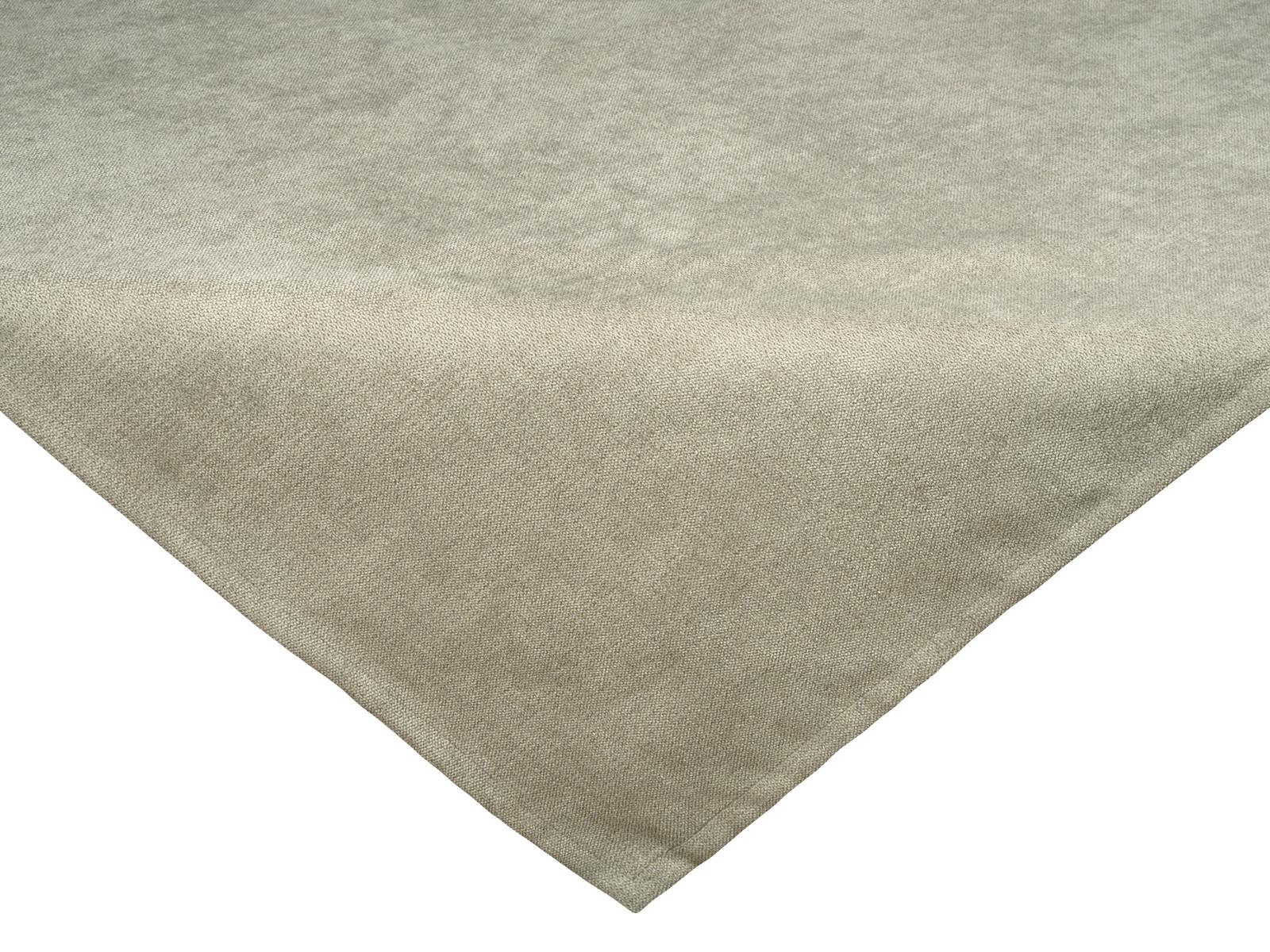 MITTELDECKE FarbTon Chenille-Haptik greig-taupe 80/80 cm - Taupe, Textil (80/80cm) - beties Heimtextil
