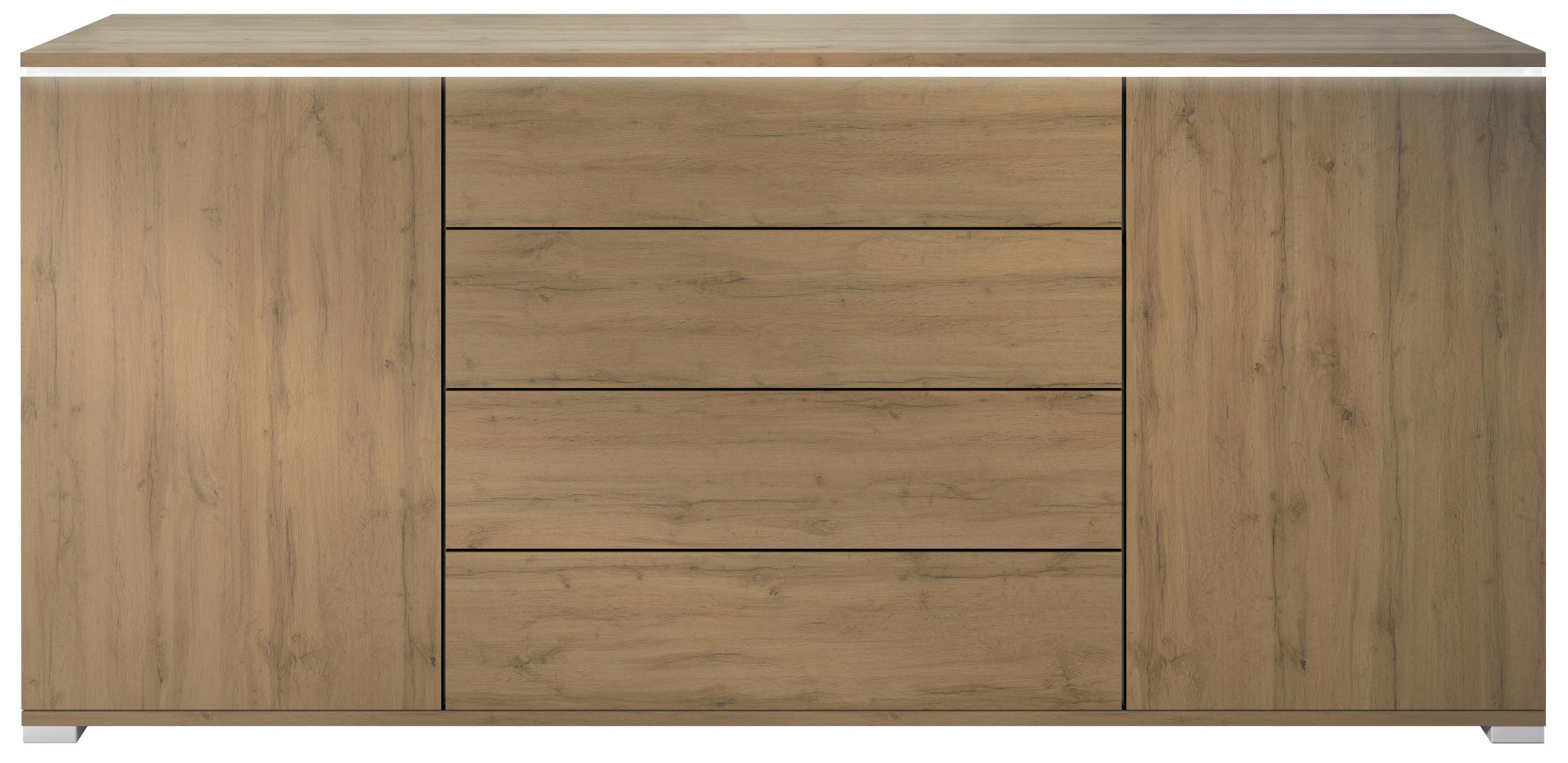 SIDEBOARD Faro Eiche Evoke - Eiche San Remo, Holzwerkstoff (166.5/75.5/35cm) - Vladon