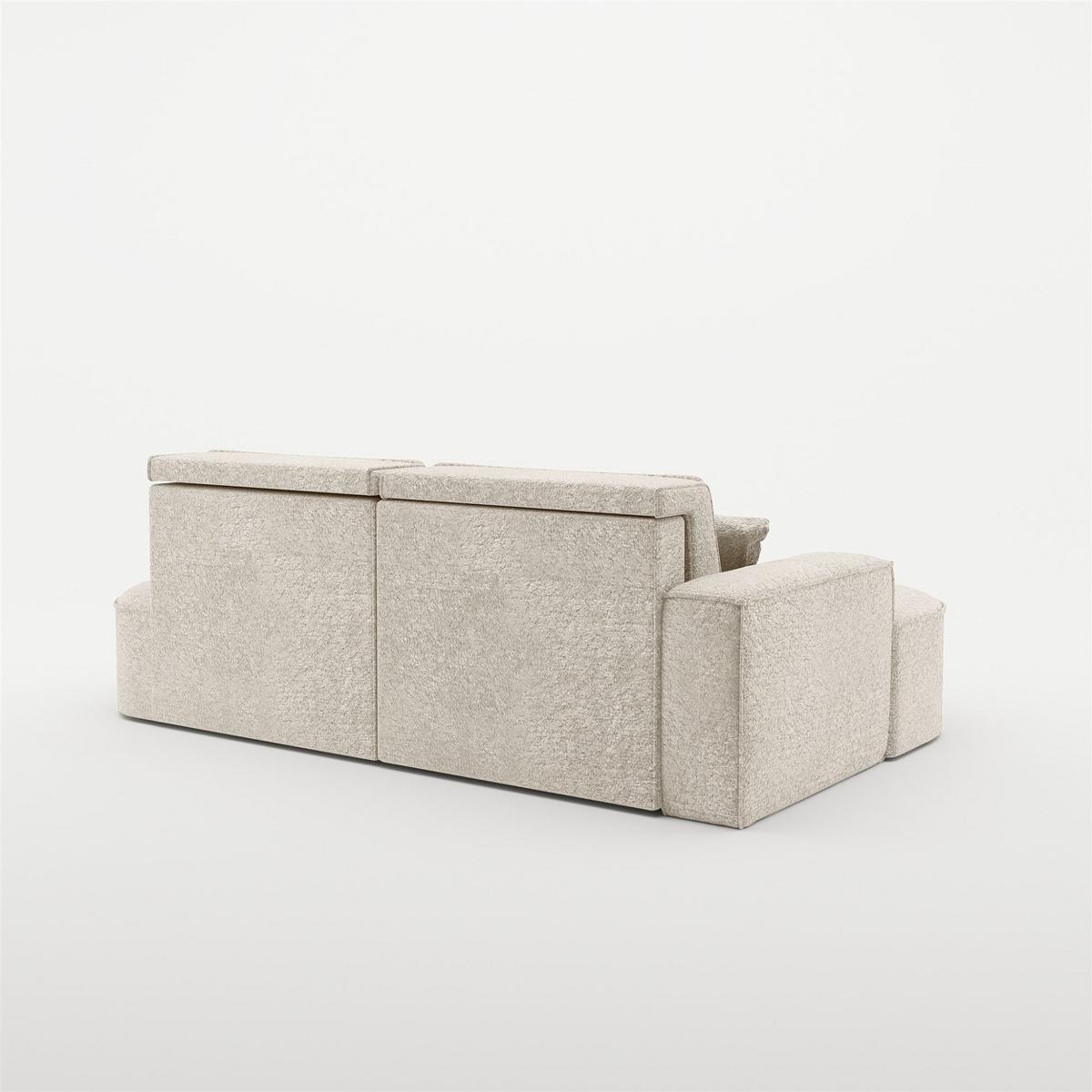 ECKSOFA Venedig Mit Schlaffunktion - Creme, Holzwerkstoff/Textil (278/179cm) - Fun Möbel