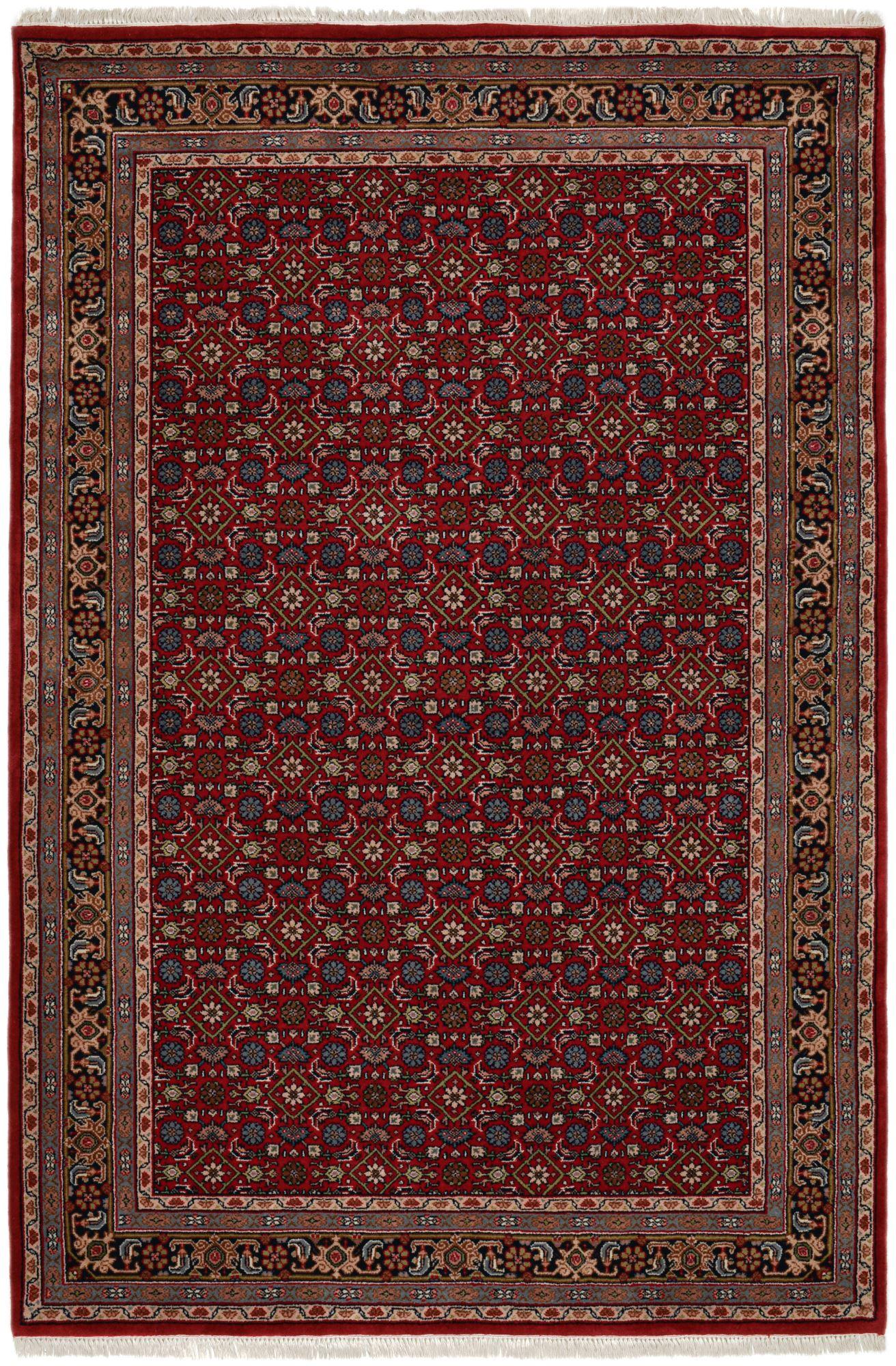 ORIENTTEPPICH Indo Herati, klassisch, strapazierfähig 40x60 cm - Rot, Textil (40/60cm) - Rug and Roll