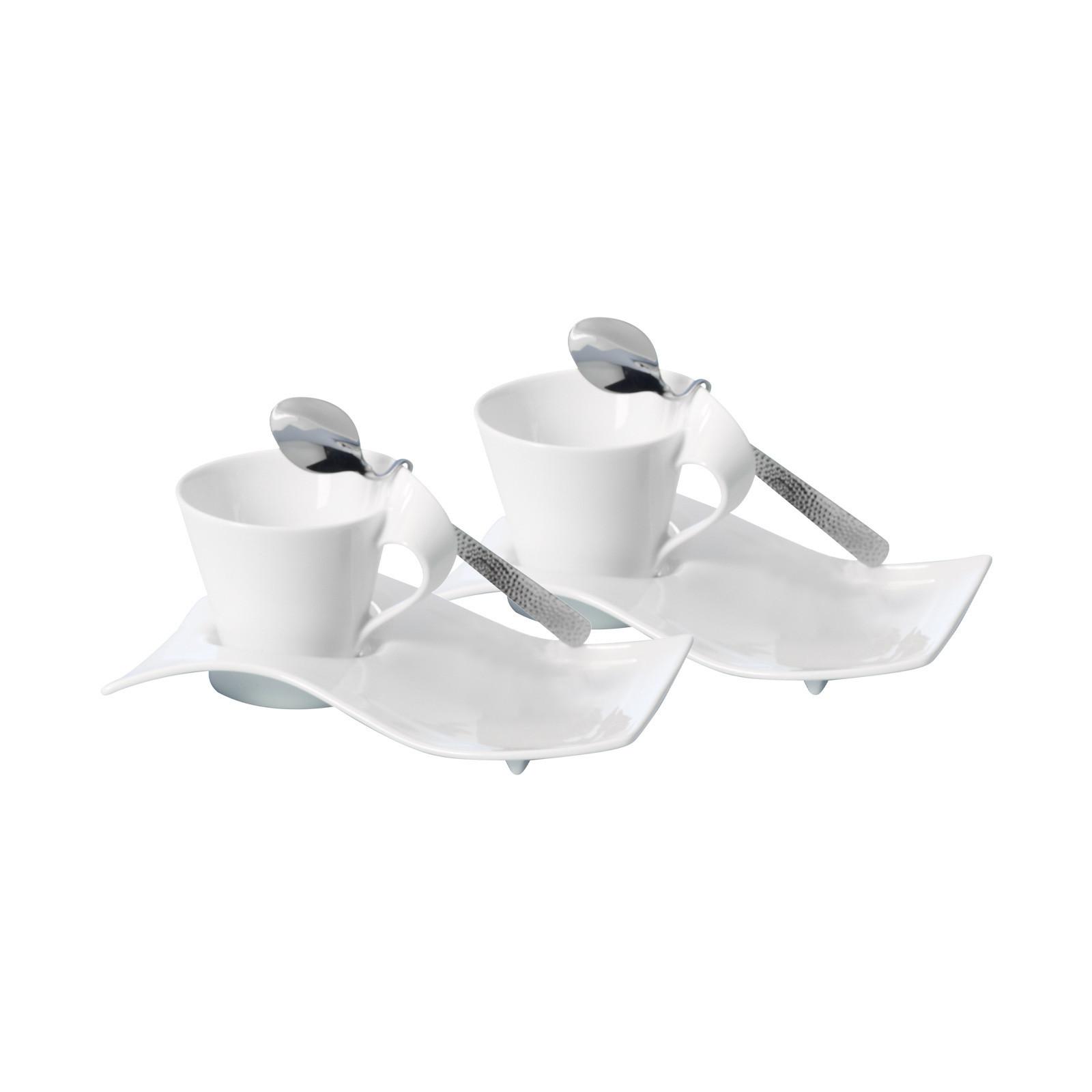 KAFFEE-SET NewWave Caffè weiß 240 ml 2er Set - Weiß, Keramik (14/14.5/20cm) - Villeroy & Boch