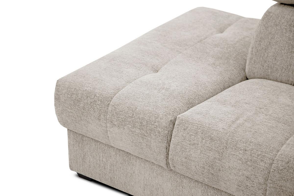 ECKSOFA CALVERA 5-Sitzer, ecru - Ecru, Holzwerkstoff/Textil (239/298cm) - Wozimo