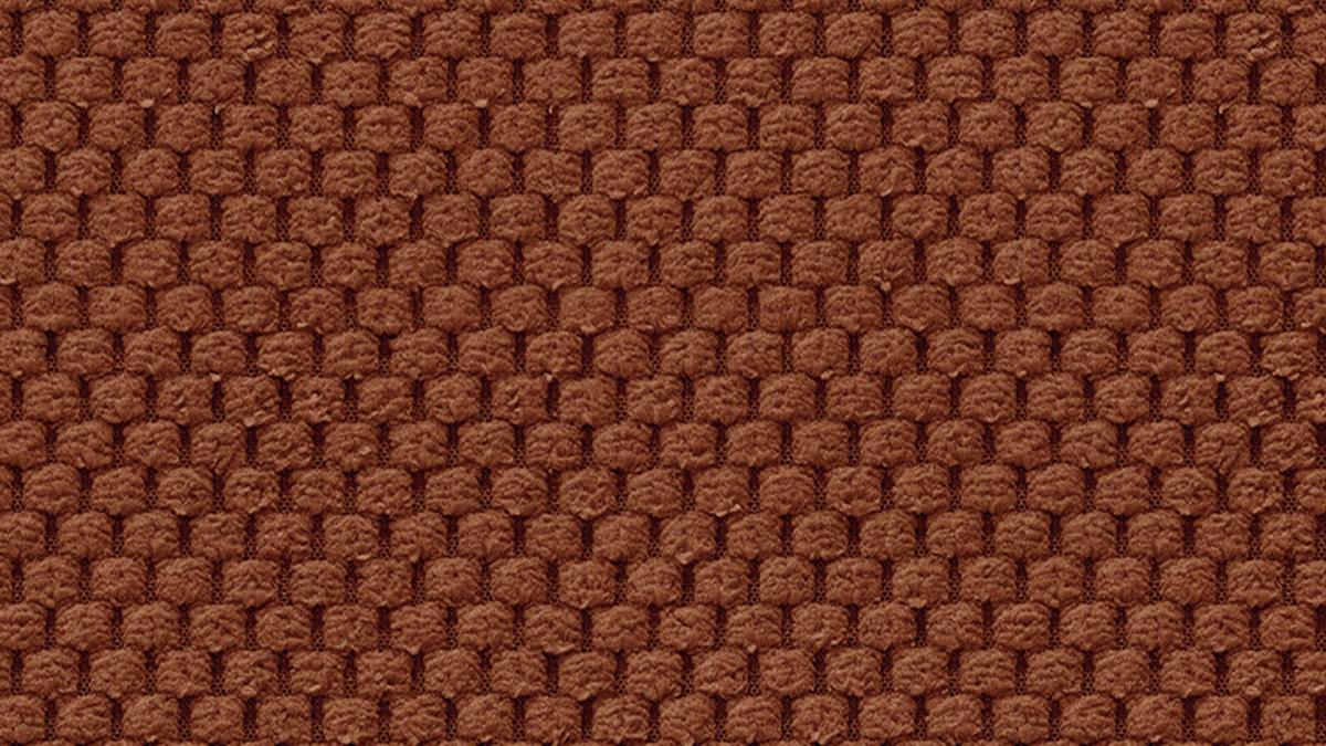 SOFA MELLOW 2,5-Sitzer, dunkelorange - Dunkelorange/Schwarz, Holz/Textil (183/87/98cm) - Wozimo