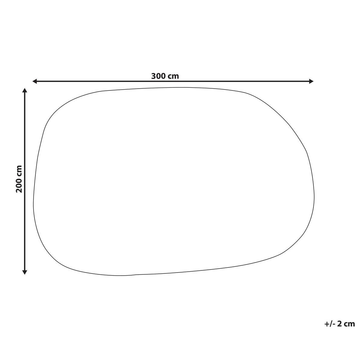 TEPPICH Cremeweiß 200/300 cm Viskose Mitha - Creme/Weiß, Textil (200/300cm) - Beliani