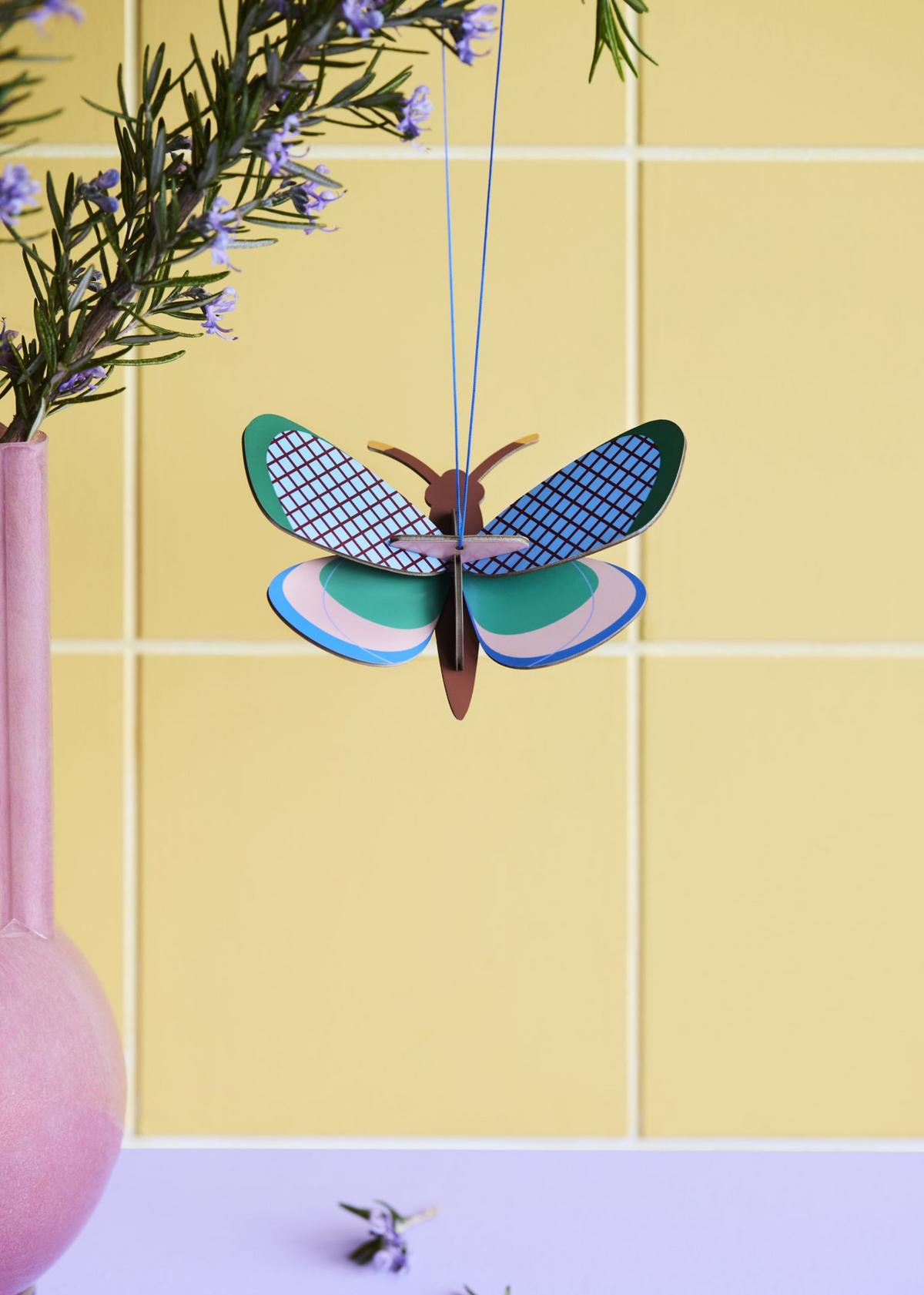 WANDSKULPTUR Bunt 11,5/4,5 cm - Multicolor, Wellpappe (0.05/4.5/9cm) - Studio Roof
