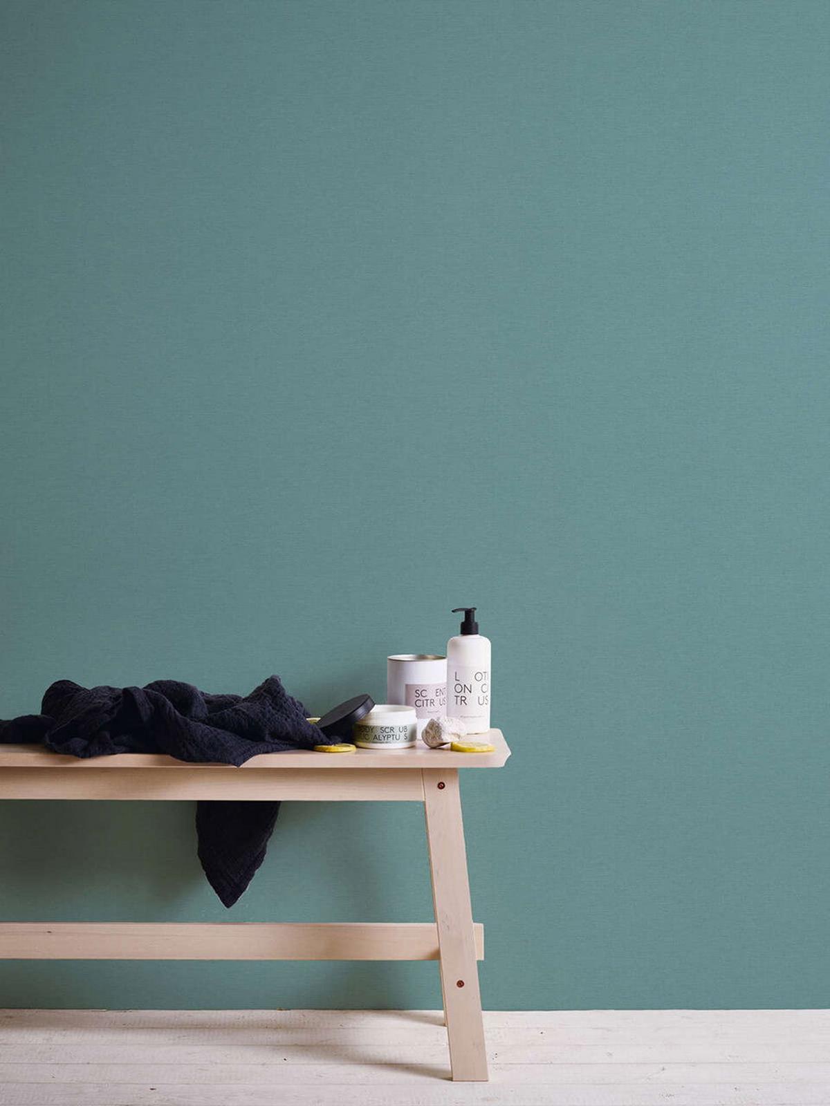 VLIESTAPETE Blau 53/1005 cm - Türkis, Textil (53/1cm) - KUNSTLOFT