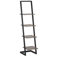 REGAL mit 4 Ebenen 143 cm Schwarz Joplin - Schwarz, Holzwerkstoff (35/143/33cm) - Beliani
