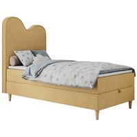 BOXBETT FLOW 90/180 Gelb Struktur - H3 - Gelb, Holz/Textil (90/180cm) - MKS