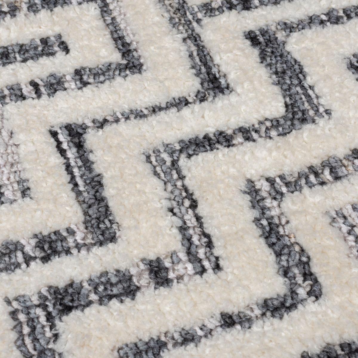 TEPPICH ARLEN, geometrisch, Grau, 160 x 230 cm - Grau, Textil (230/160cm) - KADIMA DESIGN