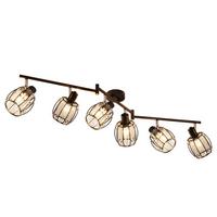 DECKENSTRAHLER Funkelar 57/21/103 cm - Schwarz, Glas (103/57/21cm) - ZMH