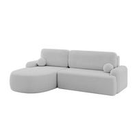 ECKSOFA mit Schlaffunktion und Bettkasten LIRA-L - 264x172x89 Hellgrau - Hellgrau, Holzwerkstoff/Textil (264/172cm) - ALTDECOR