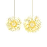LEUCHTKUGEL 44cm Gold(2er-Set) - Goldfarben, Metall (54/54/54cm) - COSTWAY