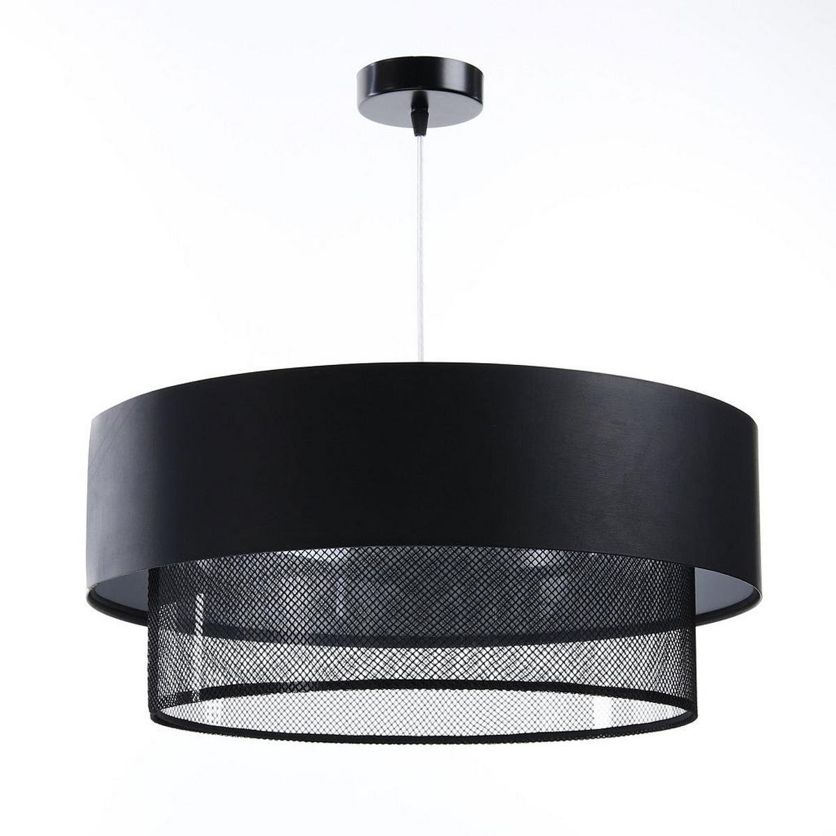HÄNGELEUCHTE Schwarz 40/20 cm - Schwarz, Kunststoff (40/1/20cm) - ONZENO