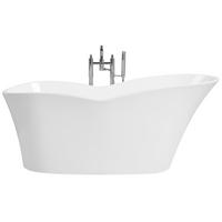 BADEWANNE FREISTEHEND 80x170x74 cm weiß Dulcina - Weiß, Kunststoff (80/74/170cm) - Beliani