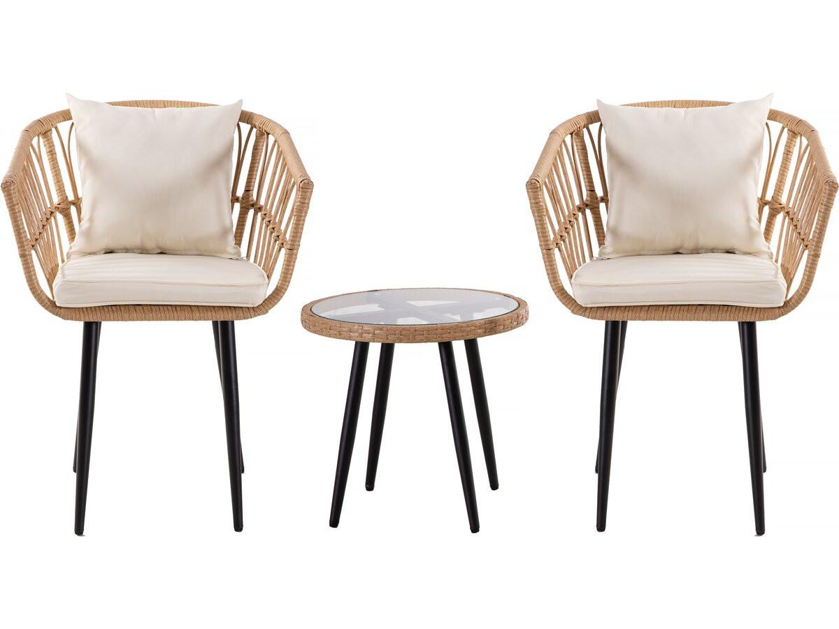 GARTENSITZGRUPPE vela beige - Beige, Metall - Habitat Garten